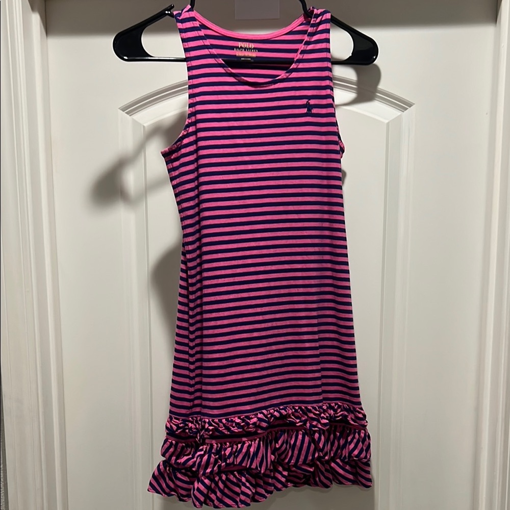 Polo by Ralph Lauren Kids Pink and Blue Striped sundress